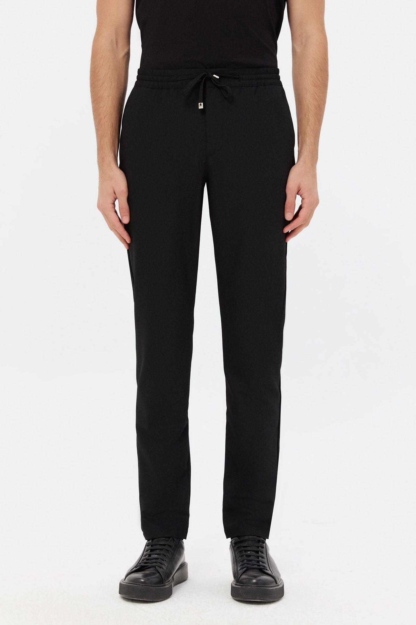 Ds Damat Relaxed Fit (pilesiz) Siyah Armürlü Jogger Pantolon