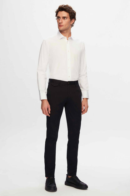 Ds Damat Regular Fit Beyaz Düz Nano Care Gömlek