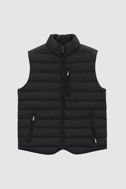 Ds Damat Regular Fit Siyah Düz Yelek Mont