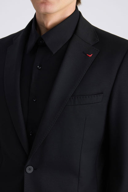Ds Damat Slim Fit Siyah Baskılı Takim Elbise