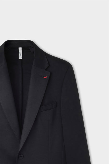 Ds Damat Slim Fit Siyah Baskılı Takim Elbise