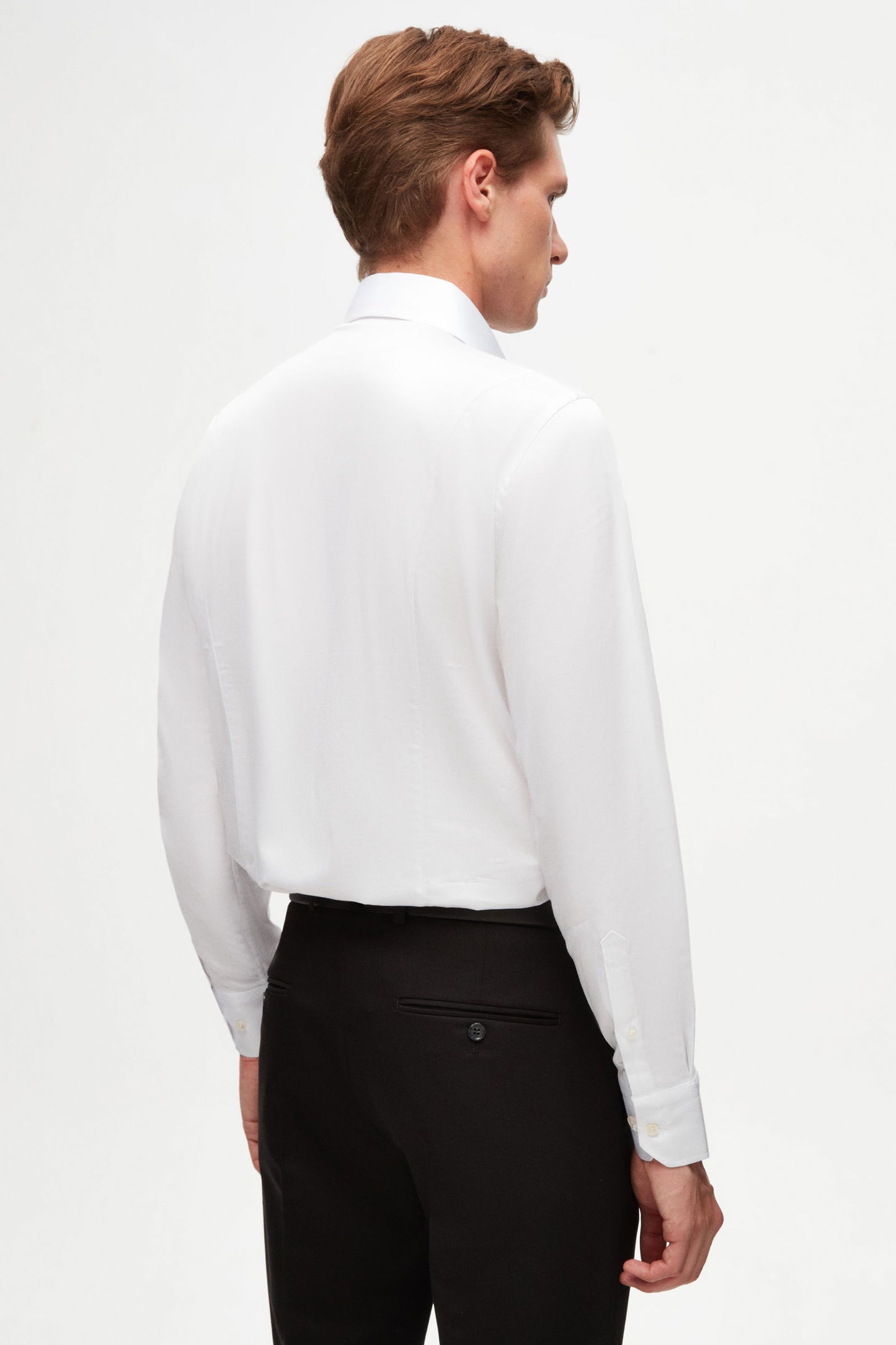 Ds Damat Slim Fit Beyaz Düz Gömlek