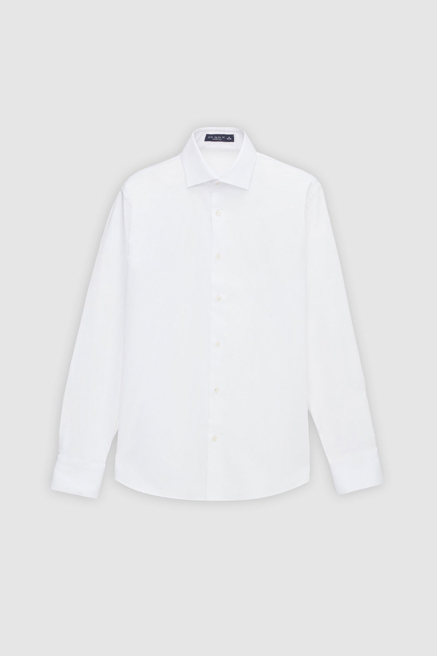 Ds Damat Slim Fit Beyaz Düz Gömlek