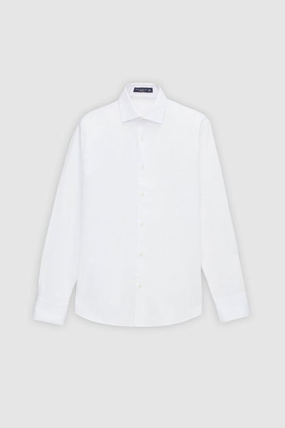 Ds Damat Slim Fit Beyaz Düz Gömlek