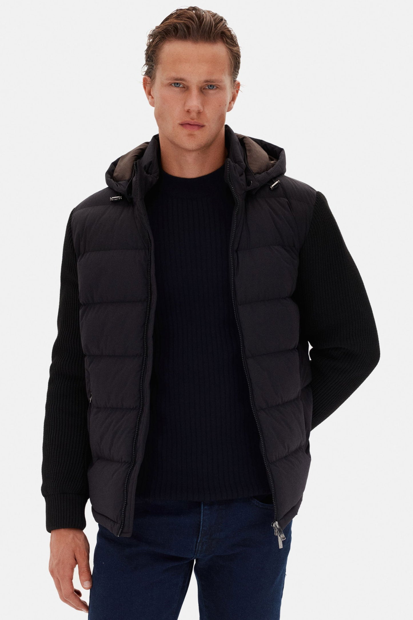 Ds Damat Regular Fit Siyah Düz Mont