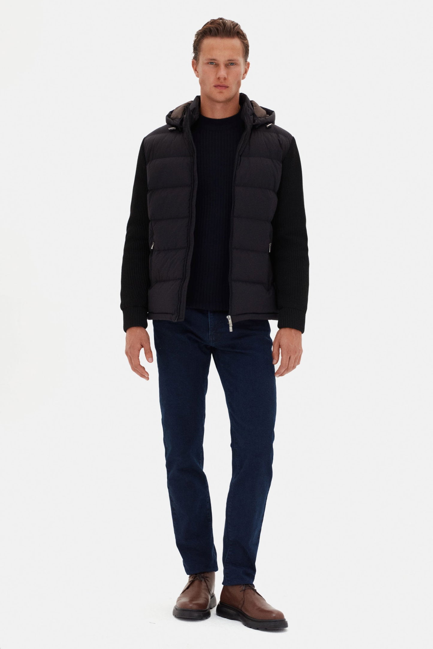 Ds Damat Regular Fit Siyah Düz Mont