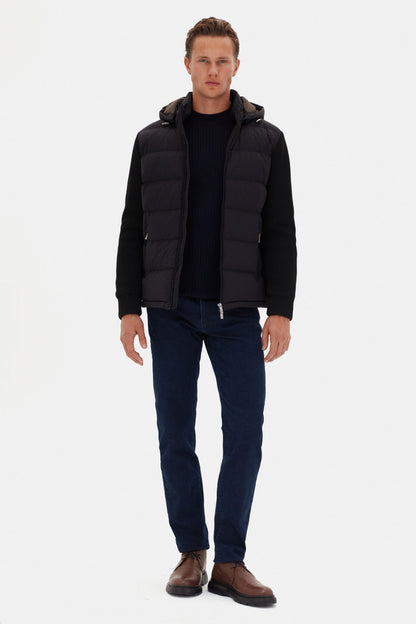 Ds Damat Regular Fit Siyah Düz Mont