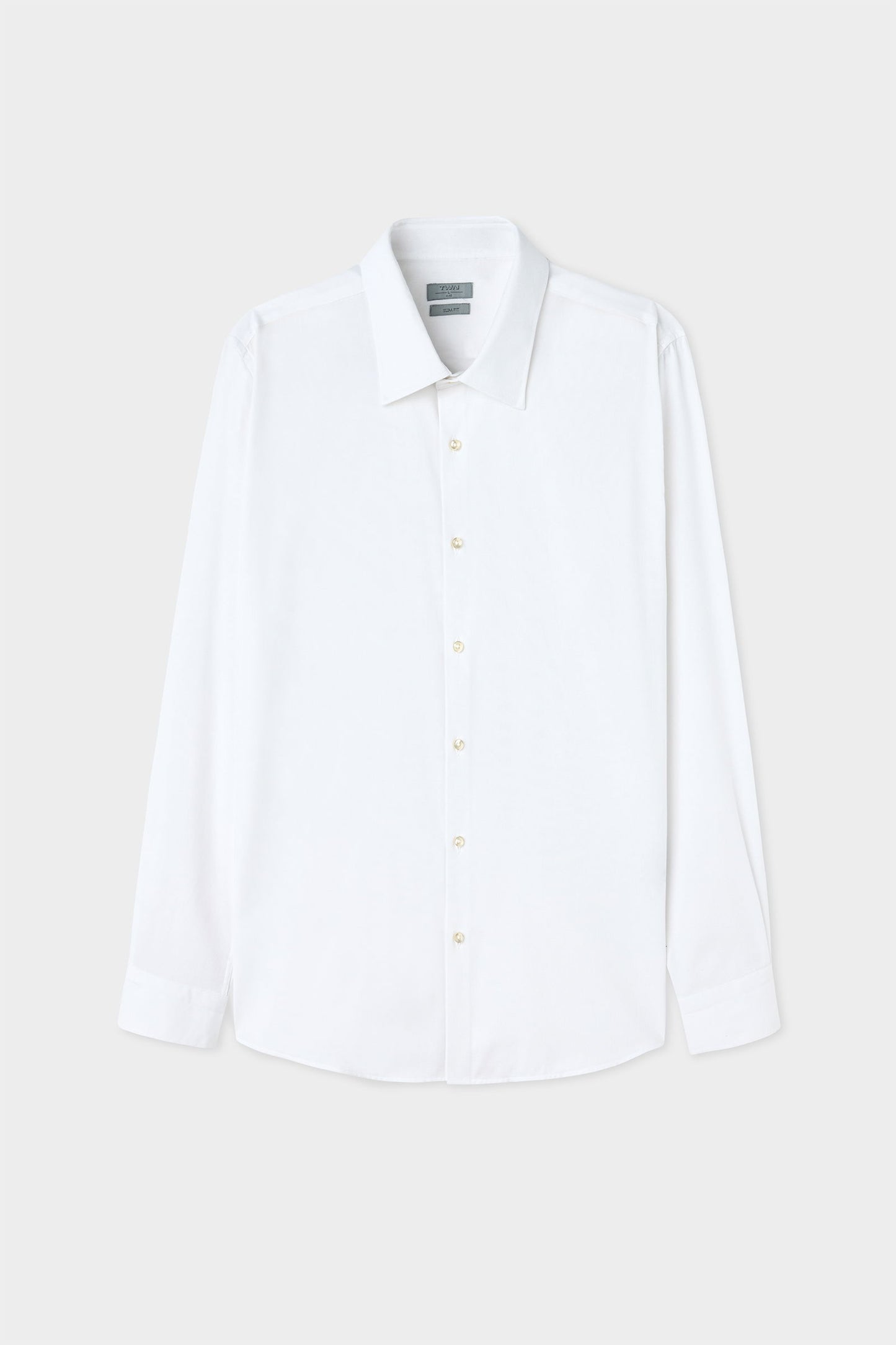Twn Slim Fit Beyaz Armürlü Gömlek