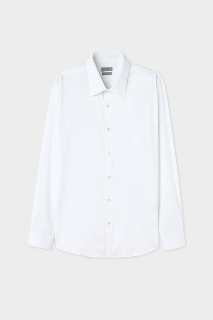 Twn Slim Fit Beyaz Armürlü Gömlek