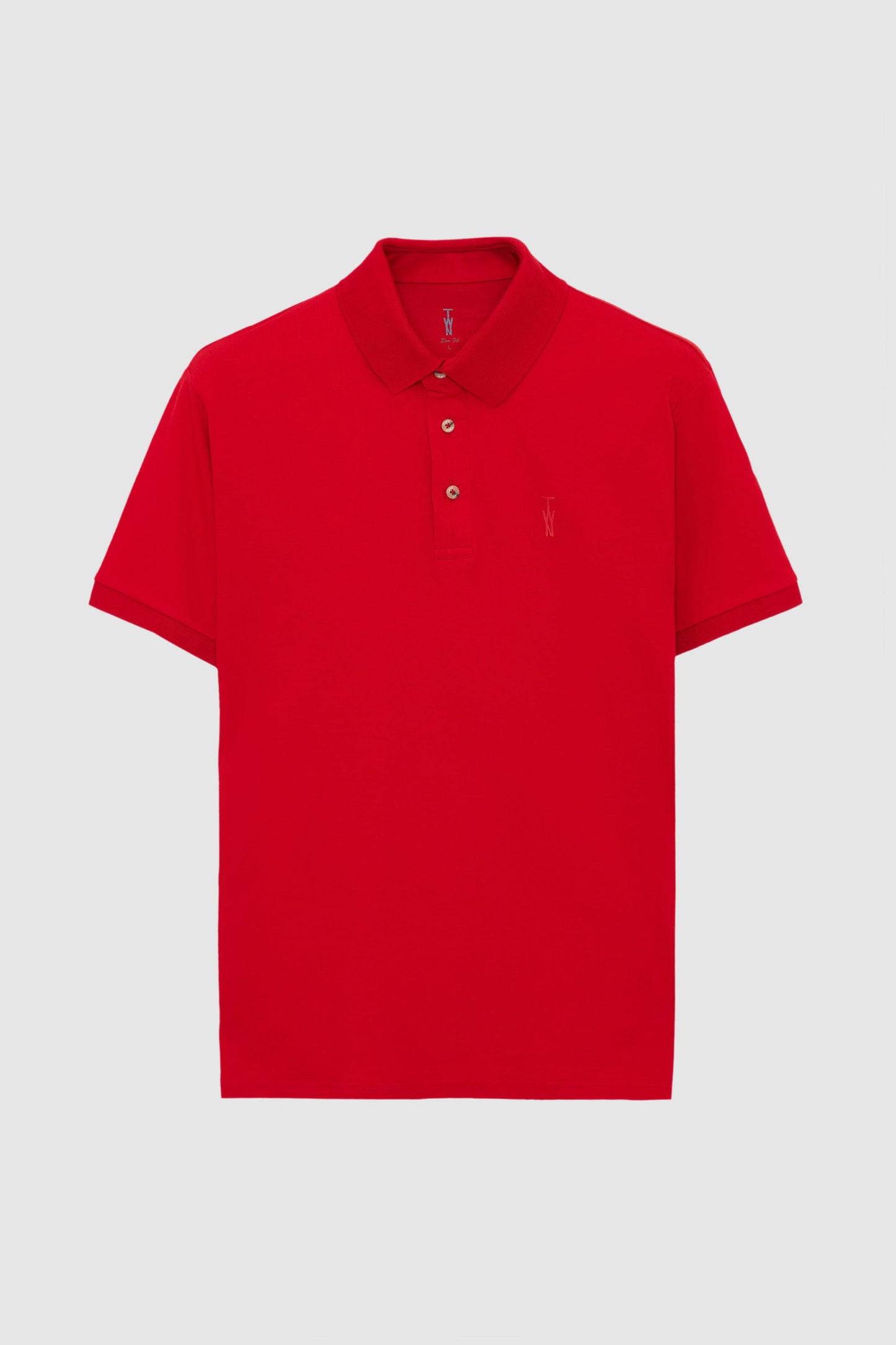 Twn Slim Fit Kırmızı Pike Dokulu Polo Tişört