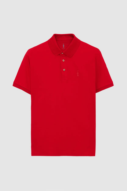 Twn Slim Fit Kırmızı Pike Dokulu Polo Tişört