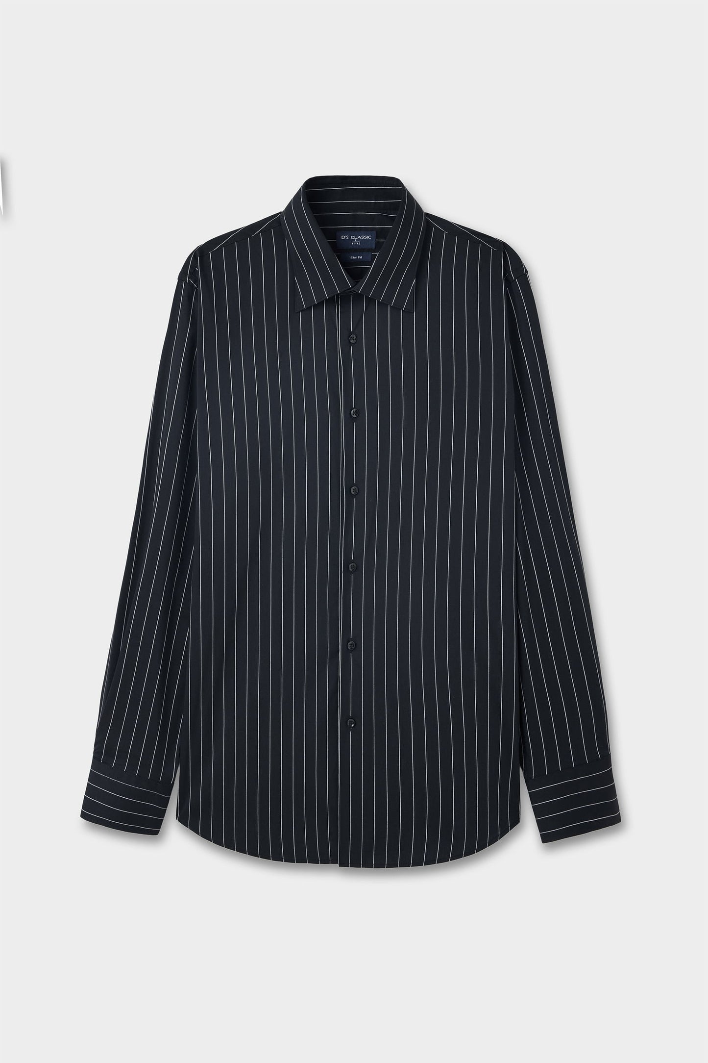 Ds Damat Slim Fit Siyah Armürlü Gömlek