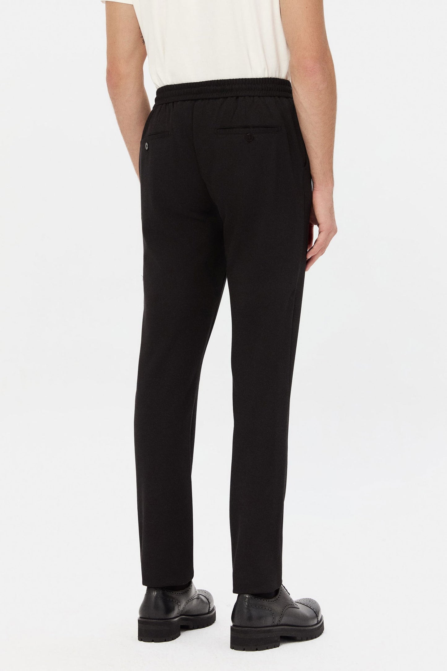 Ds Damat Slim Fit Siyah Armürlü Jogger Pantolon