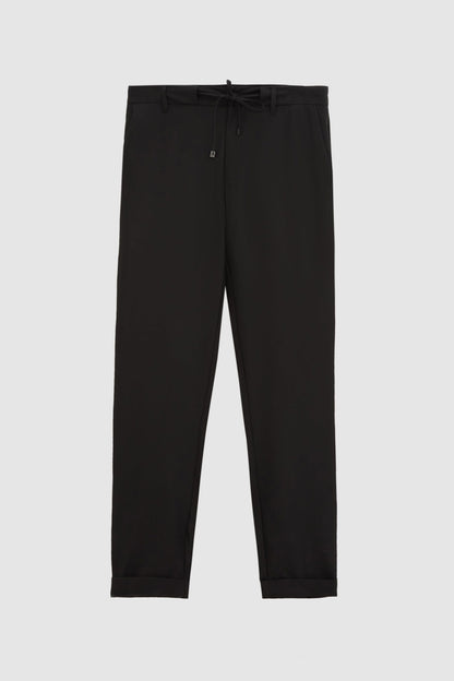 Ds Damat Slim Fit Siyah Armürlü Jogger Pantolon