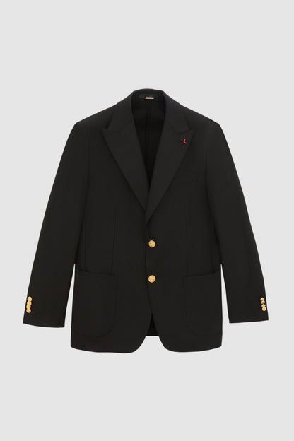 Ds Damat Regular Fit Siyah Armürlü Kumaş Ceket