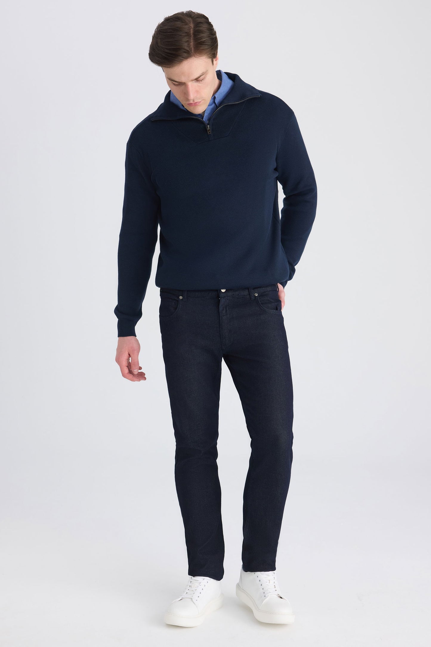 Ds Damat Regular Fit Lacivert Denim Pantolon