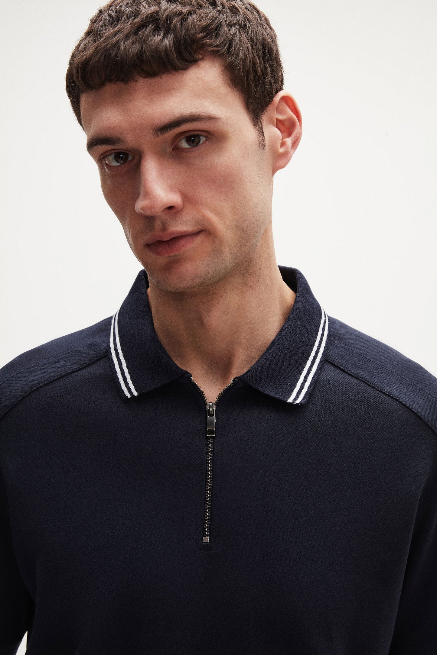 Ds Damat Regular Fit Lacivert Pike Dokulu Polo Tişört