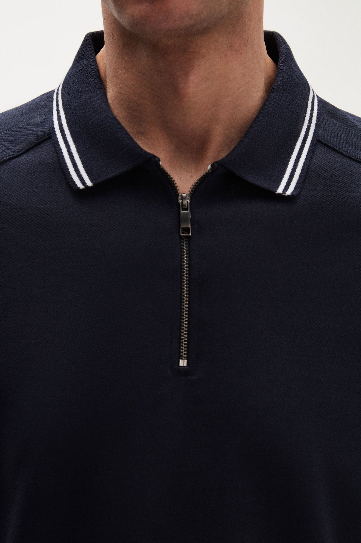 Ds Damat Regular Fit Lacivert Pike Dokulu Polo Tişört