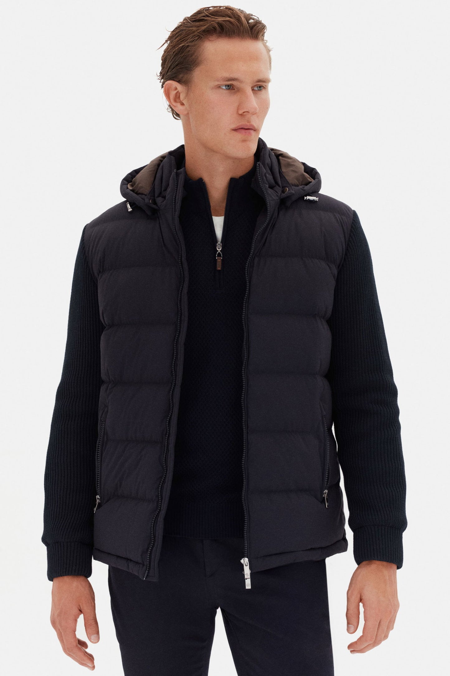 Ds Damat Regular Fit Lacivert Düz Mont