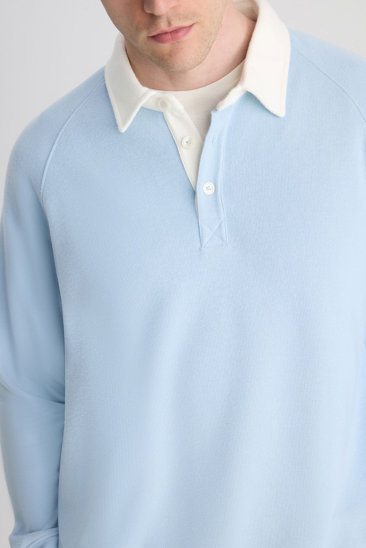 Ds Damat Regular Fit Açık Mavi Düz Sweatshirt