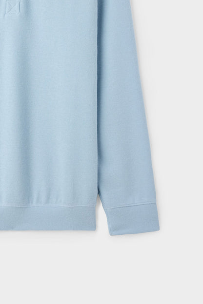 Ds Damat Regular Fit Açık Mavi Düz Sweatshirt