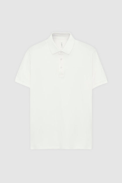 Twn Slim Fit Ekru Pike Dokulu Polo Tişört
