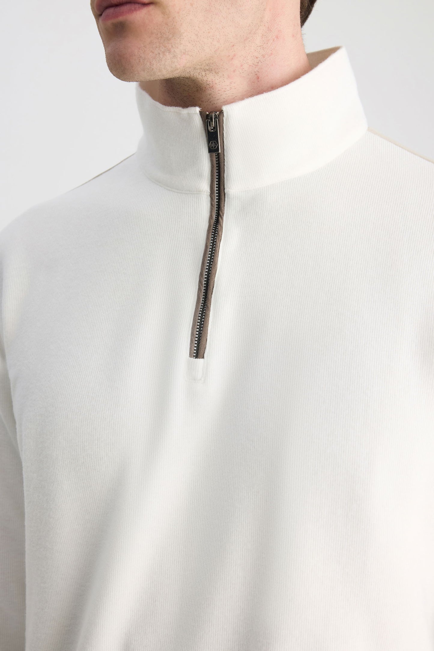 Ds Damat Regular Fit Ekru Düz Sweatshirt