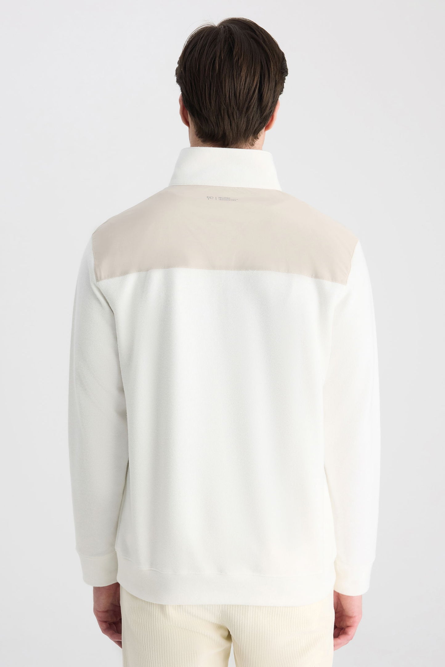 Ds Damat Regular Fit Ekru Düz Sweatshirt
