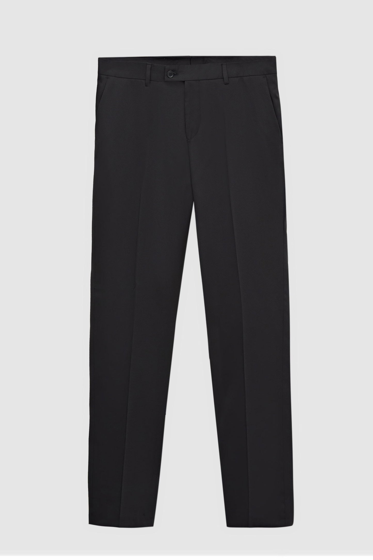 Ds Damat Slim Fit Siyah Armürlü Smokin Yelekli Takim Elbise
