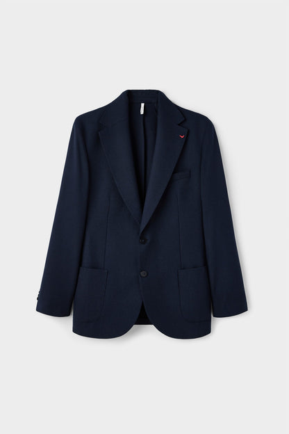 Ds Damat Slim Fit Lacivert Diyogonal Kumaş Ceket