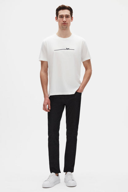 Ds Damat Regular Fit Ekru Düz T-shirt