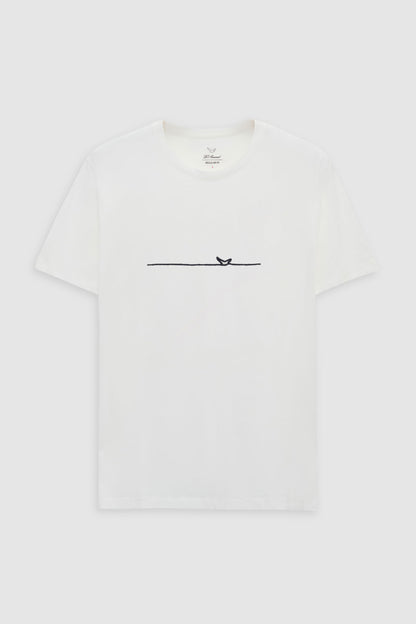 Ds Damat Regular Fit Ekru Düz T-shirt