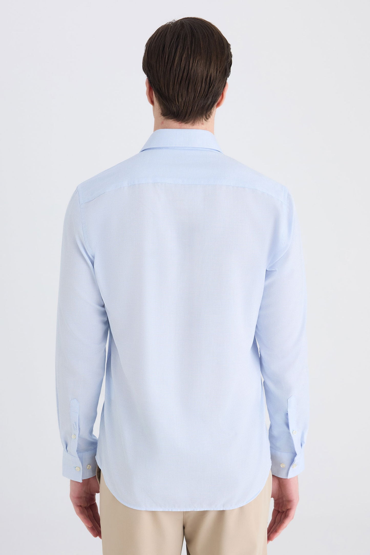 Twn Slim Fit Mavi Armürlü Gömlek