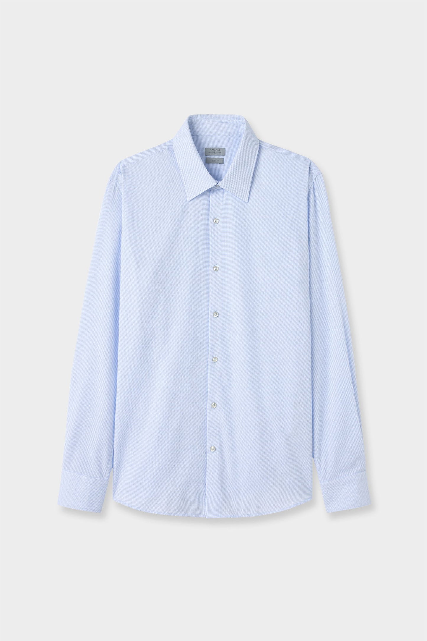 Twn Slim Fit Mavi Armürlü Gömlek