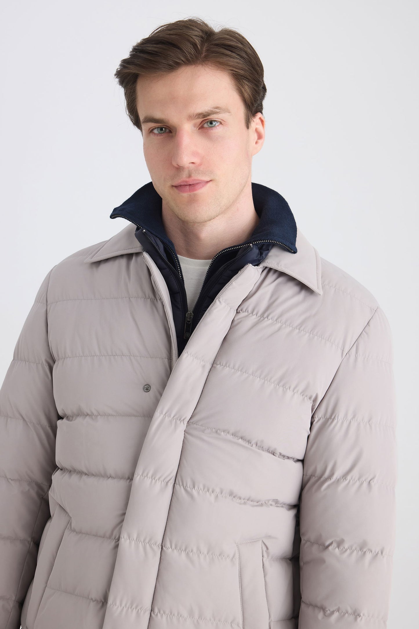 Ds Damat Regular Fit Taş Düz Mont