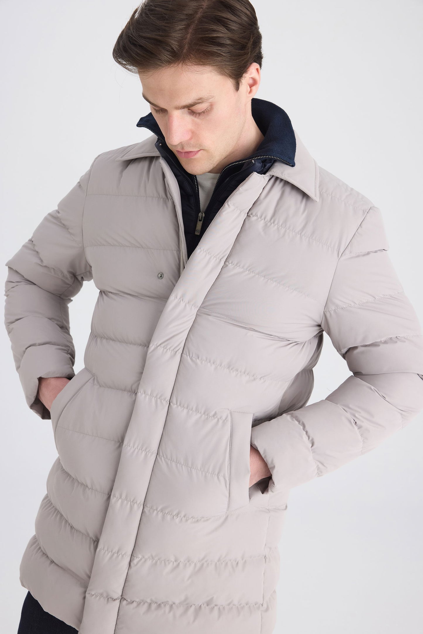 Ds Damat Regular Fit Taş Düz Mont