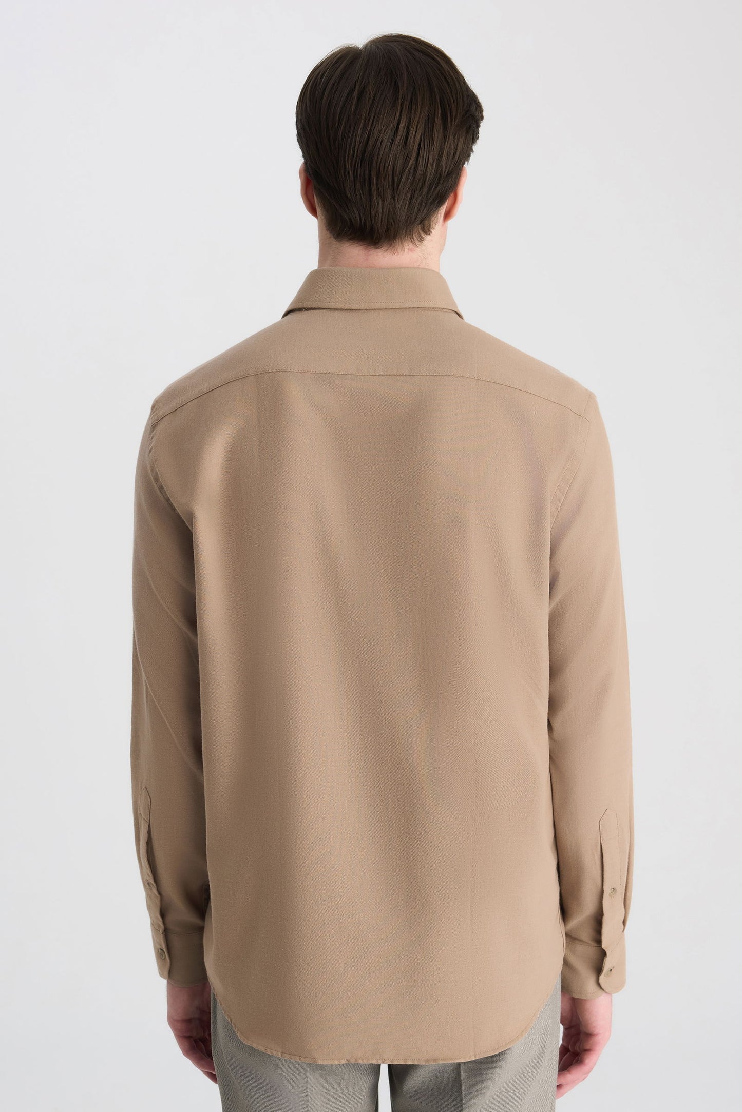 Ds Damat Comfort Camel Gabardin Gömlek