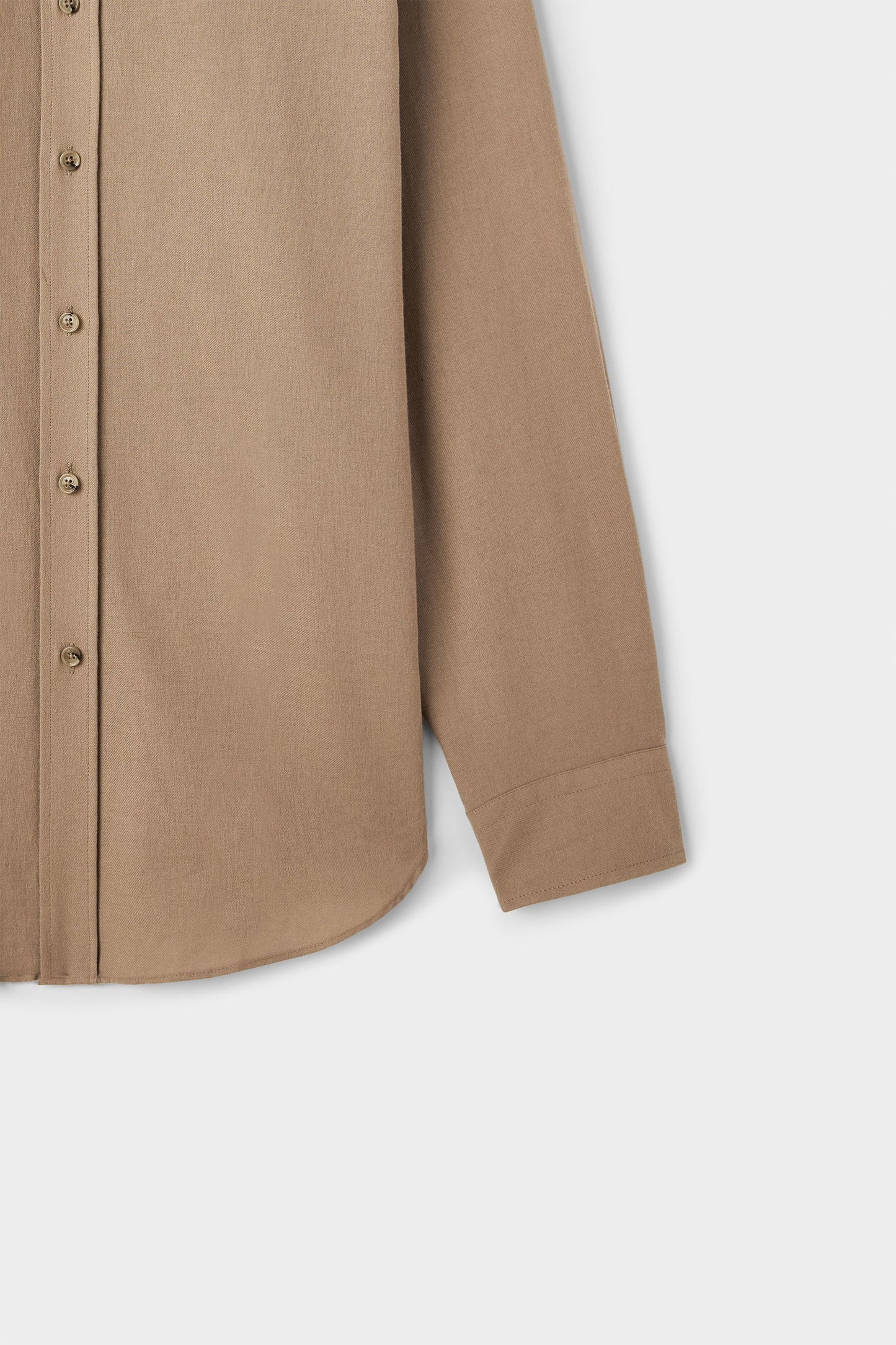 Ds Damat Comfort Camel Gabardin Gömlek