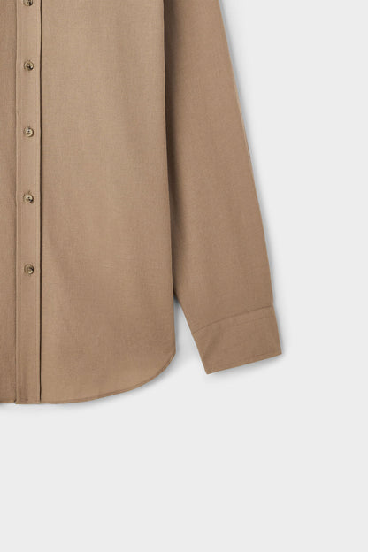 Ds Damat Comfort Camel Gabardin Gömlek