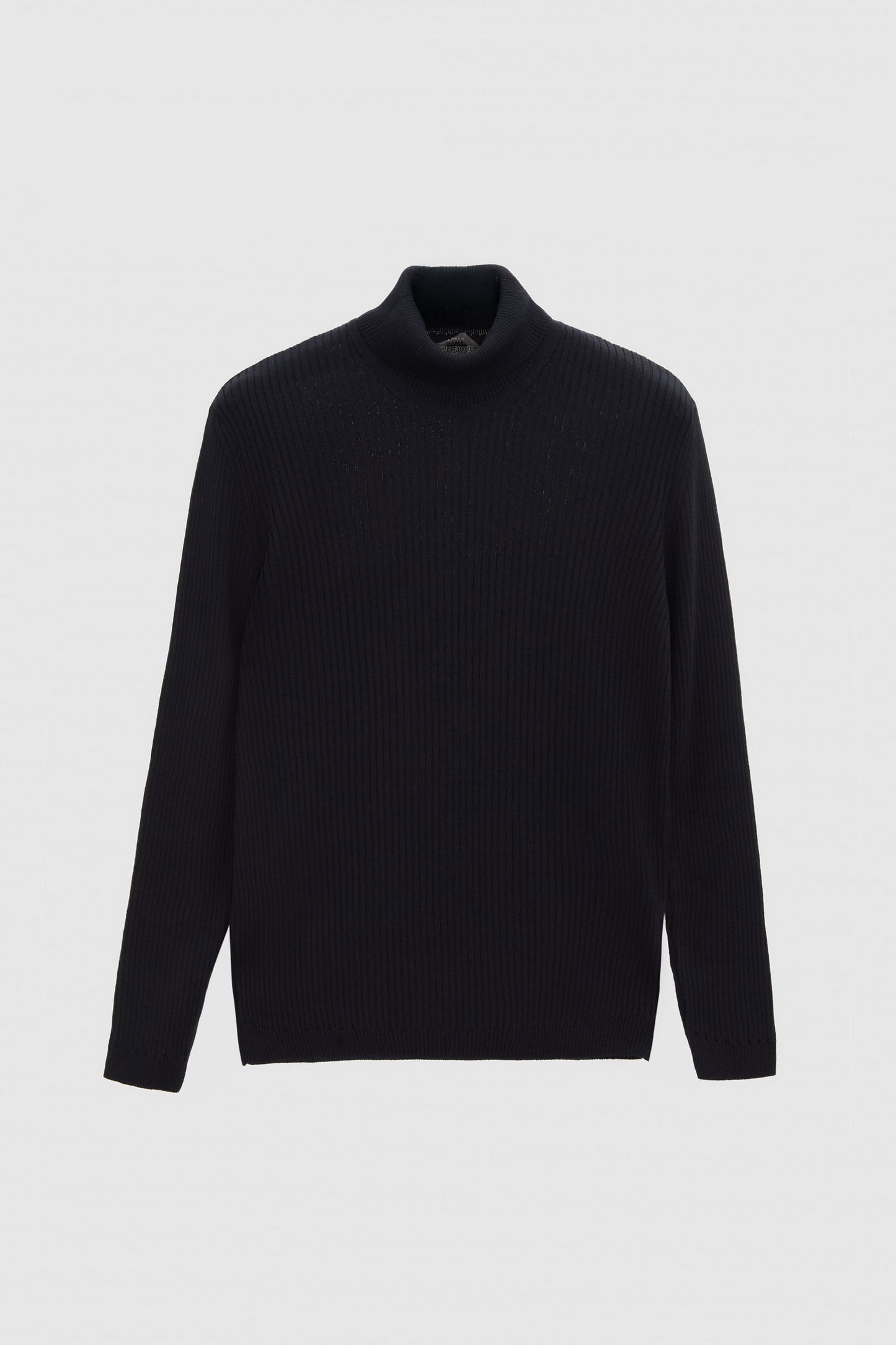Twn Slim Fit Lacivert Rib Örgü Kazak