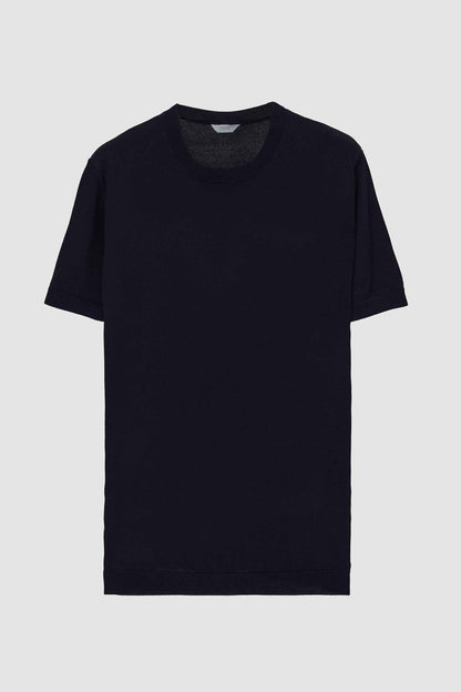 Twn Slim Fit Lacivert Yazlık Rayon Triko T-shirt