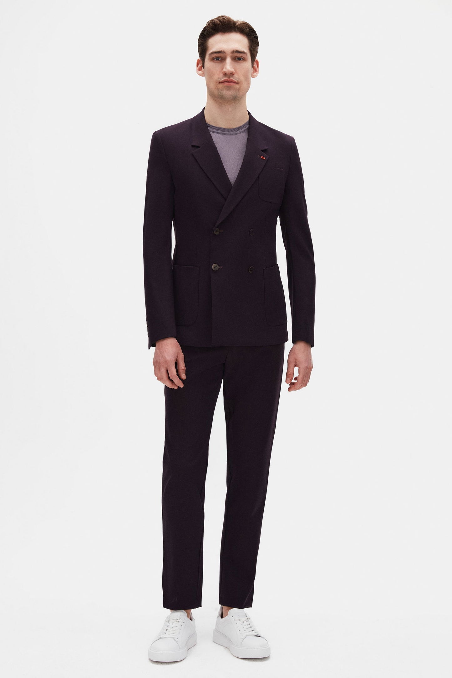 Twn Slim Fit Bordo Rpt Kruvaze Takim Elbise