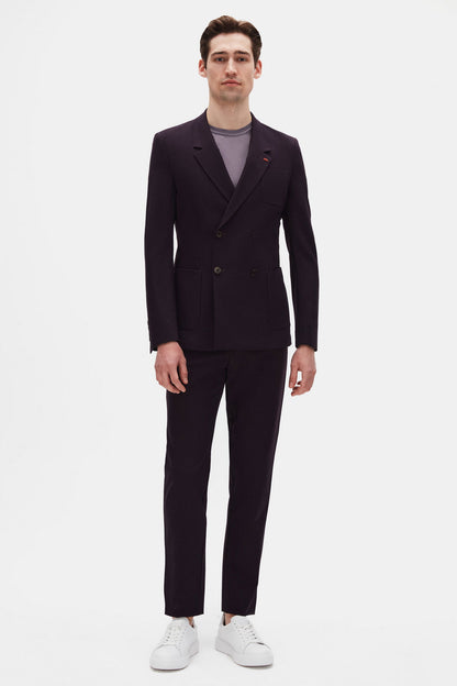Twn Slim Fit Bordo Rpt Kruvaze Takim Elbise