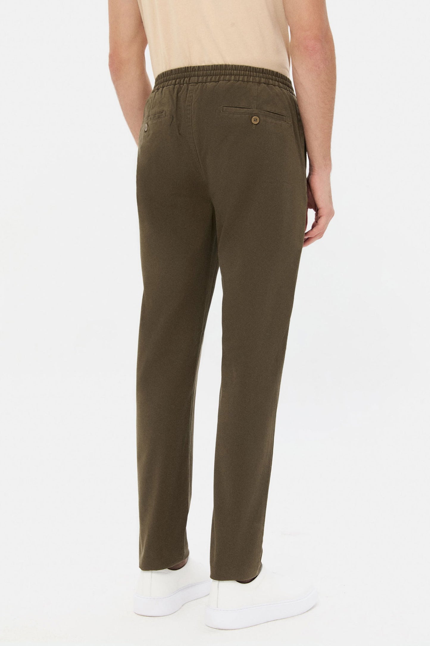 Ds Damat Relaxed Fit Haki Gabardin Jogger Pantolon