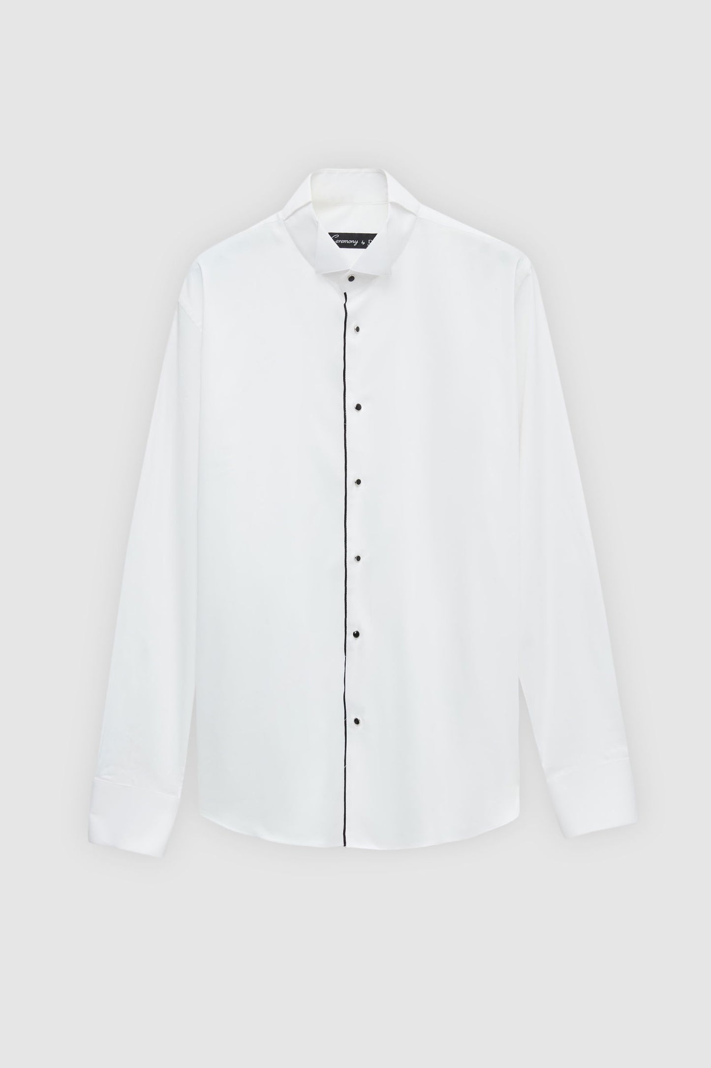 Ds Damat Slim Fit Beyaz Düz Smokin Gömlek