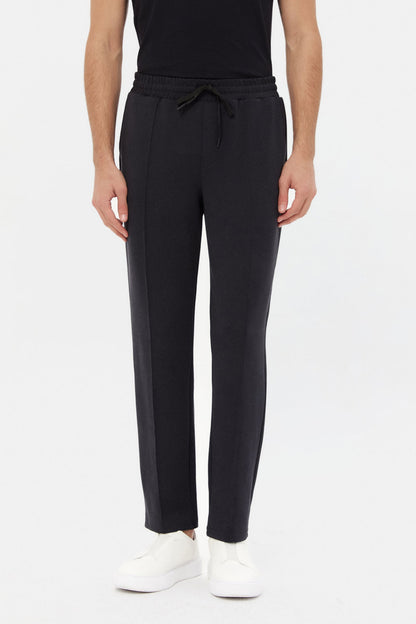 Ds Damat Relaxed Fit Siyah Gabardin Jogger Pantolon