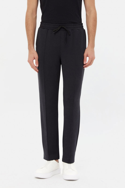 Ds Damat Relaxed Fit Siyah Gabardin Jogger Pantolon