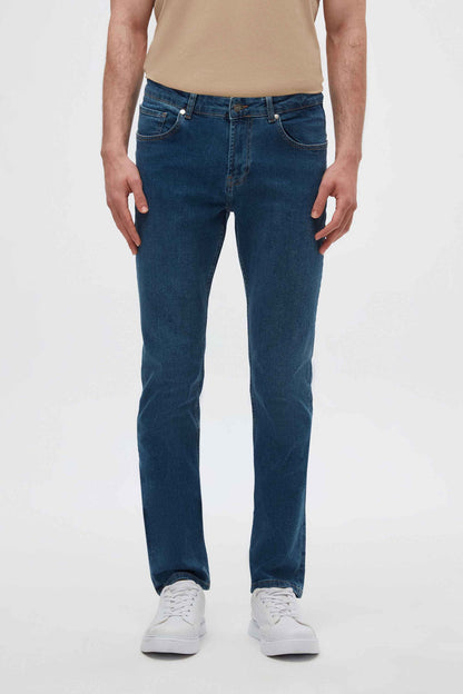 Ds Damat Slim Fit Indigo Denim Pantolon