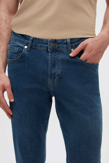 Ds Damat Slim Fit Indigo Denim Pantolon