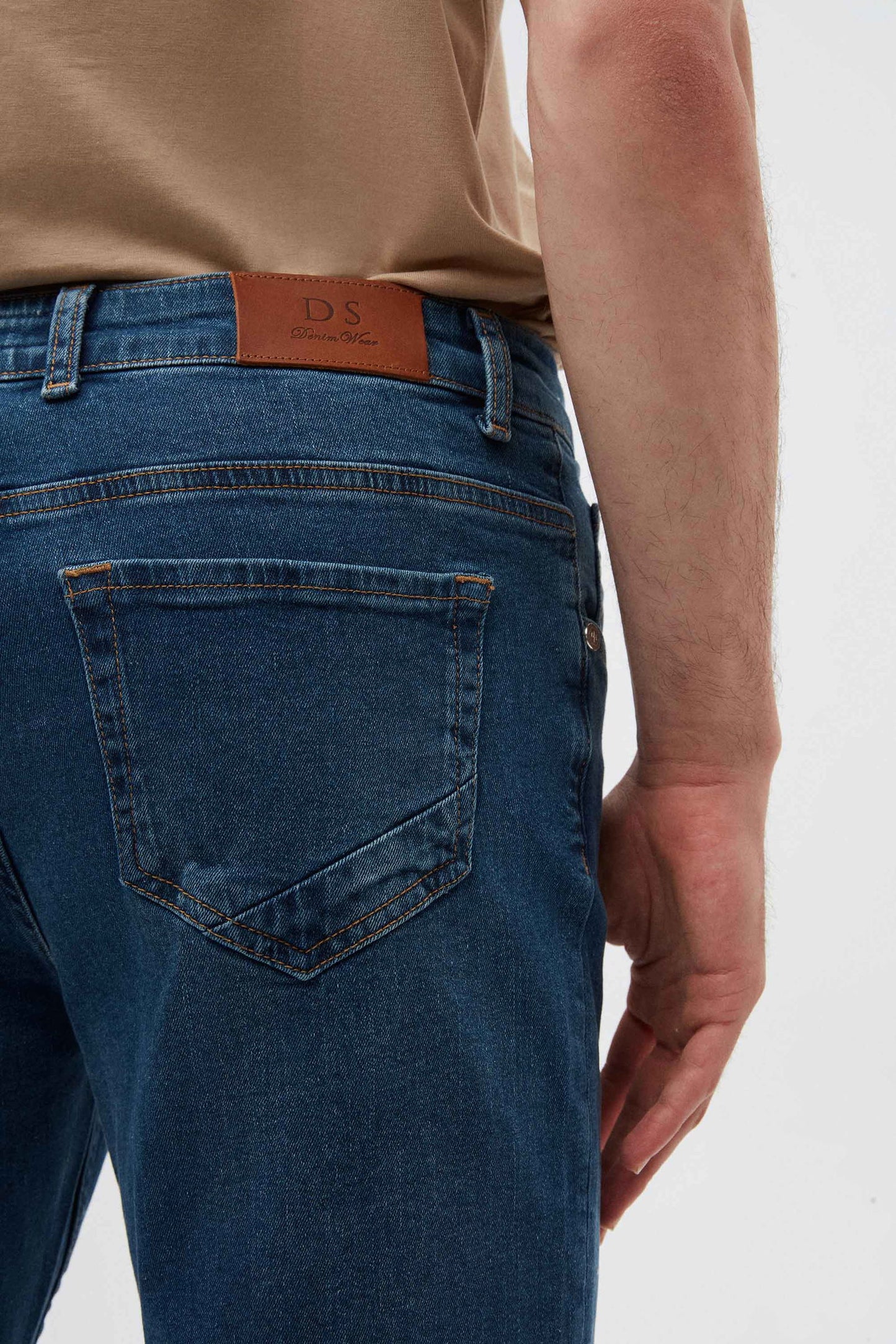 Ds Damat Slim Fit Indigo Denim Pantolon